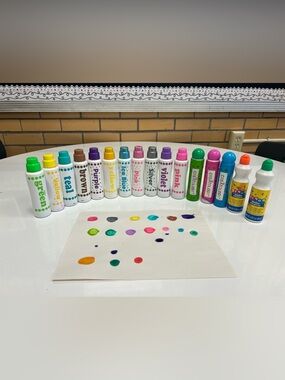 Kids Color Bath Markers - Multi Color Set (Green, Yellow, Teal, Brown, Purple)